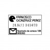 Datador numerador REINER DN53A-6, 6 xifres amb placa de 50 x 30 mm.