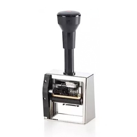 Numerador fechador REINER ND53A-5, 5 cifras con placa de 50 x 30 mm.