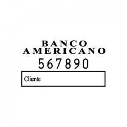 Numerador REINER D28BN, 6 xifres amb placa de 35 x 20 mm.