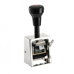 Numerador REINER D28BN, 6 cifres con placa de 35 x 20 mm.