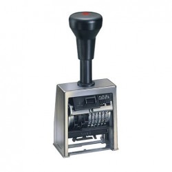 Numerador Reiner B6 de 6 xifres. Carcassa metàl·lica.