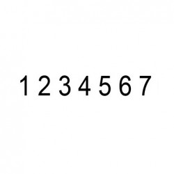 Numerador Reiner C1 de 7 cifras. Armazón metálico.